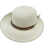 J9B - HH3560 - Beaded Trimmed Straw Hat