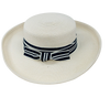J13E-HH3451- Stripe Ribbon Straw Hat