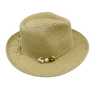 J14A- HH2209 - Straw/Metallic Hat