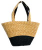 J3B R11052 - Two Tone Straw Tote