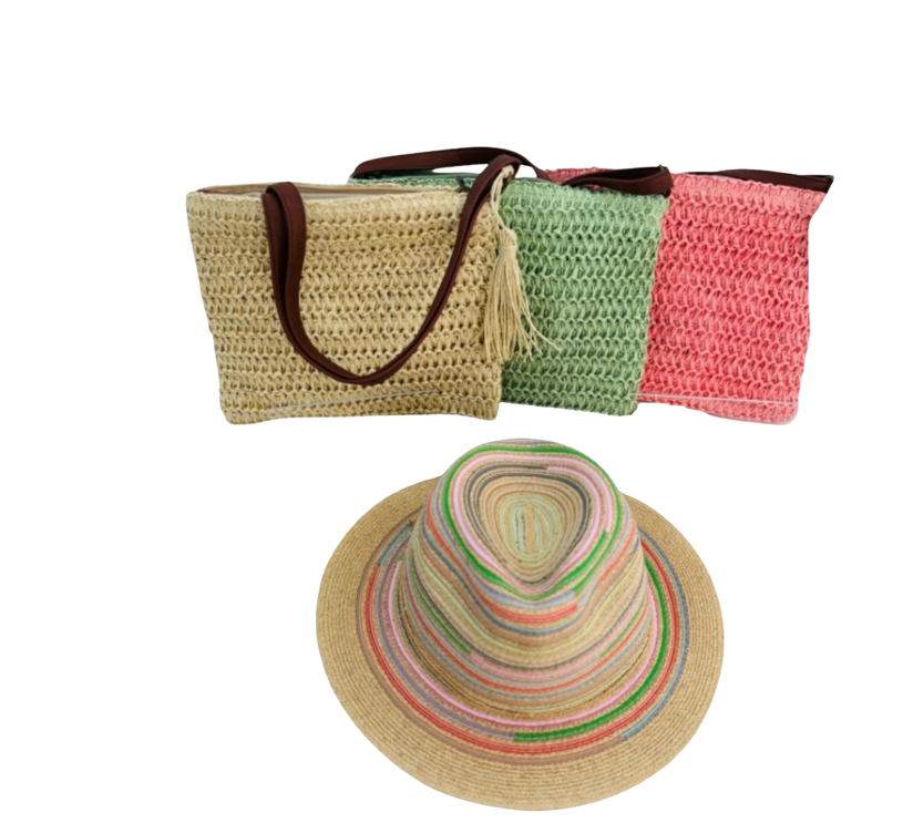 J4D - CE6594 - Woven Straw Purse