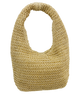 J5D-CE6858 - Crochet Straw Hobo Bag