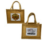 F8B - B907-01 - Canvas + Clear Window Burlap Tote