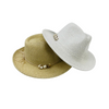 J14A- HH2209 - Straw/Metallic Hat