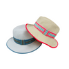 J11F - HH3355 - Bright Trimmed Ribbon Hat