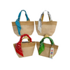 J3D-B893-71 - Jute/Canvas Small Tote
