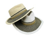 E11F - HH2575 - Gold Thread Trim Straw Hat