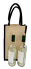 H8C1-NP213-  Burlap – Tall 2 Bottle Wine Bag
