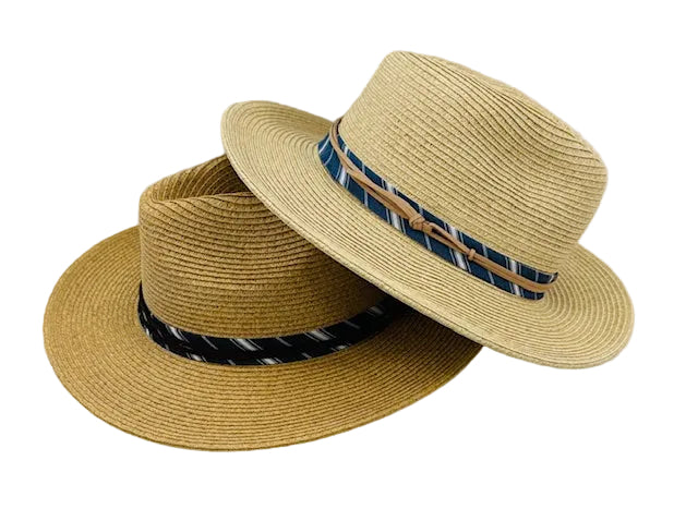 J5E - HH3006 - Straw with Ribbon Trim Hat