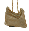 K4E - HBG104697 - Whiting and Davis Metallic Dress Bag