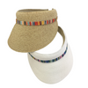 K7A - HH2244 - Trimmed Straw Clip Visor