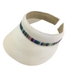 K7A - HH2244 - Trimmed Straw Clip Visor