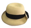 K6A - WP4112 - Straw Bowler Hat with Sash