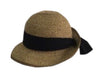 K6A - WP4112 - Straw Bowler Hat with Sash