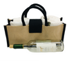 D8D - B066-79 - Woven Burlap Wine/Carry All Tote