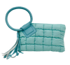 H1D-QP204 -Quilted puffed nylon wristlet