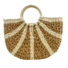 F7E – 248002 – Two Tone Straw Bag