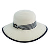 F10B – HH3085 – Straw Hat with Stripe Trim