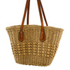 F7D – 248001 – Straw Bag with Leather-Like straps