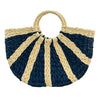 F7E – 248002 – Two Tone Straw Bag