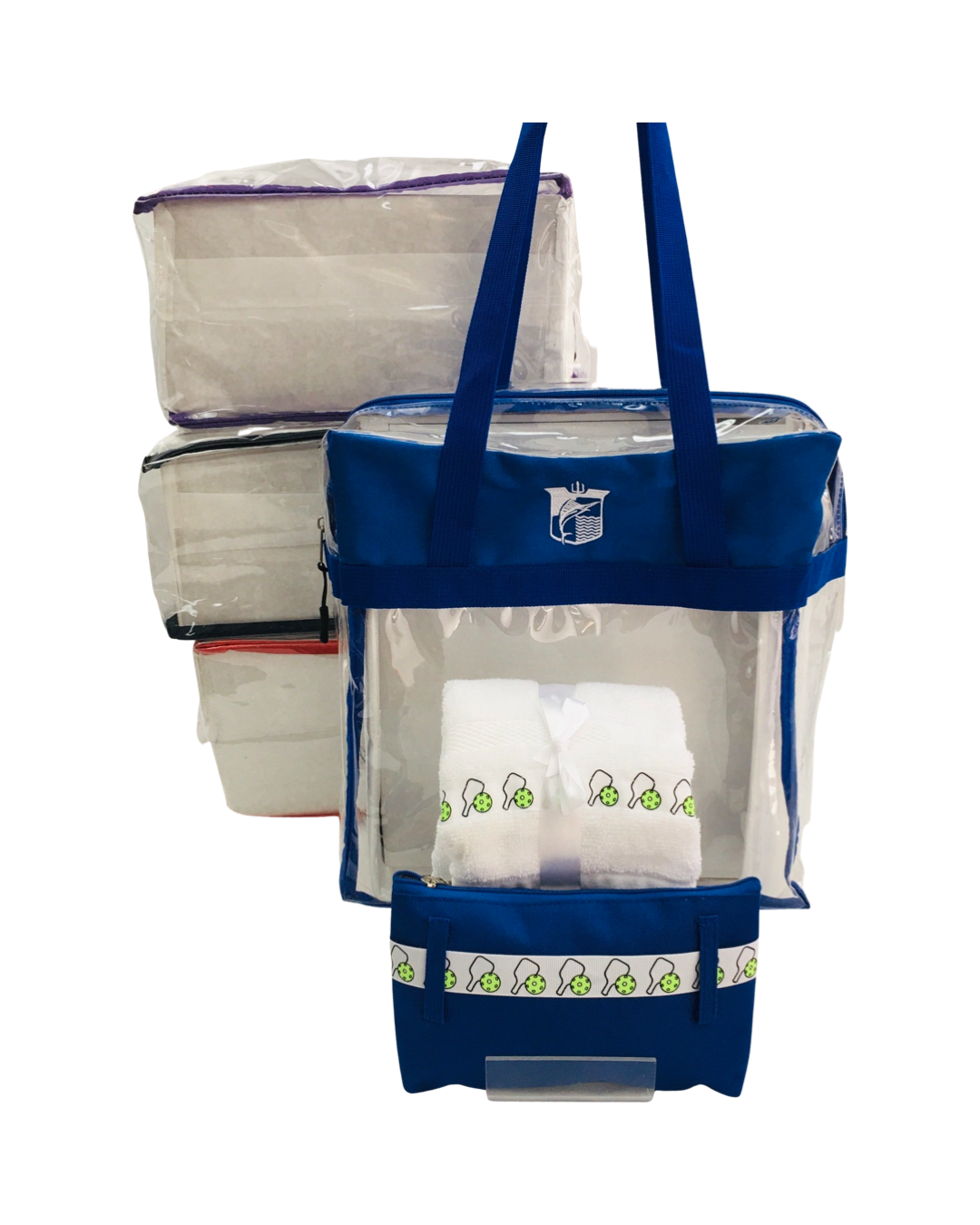 D7I- CBPS- 4 Piece Clear Tote Set