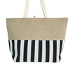 D7K - ST18C-1004 - Stripe/Linen Tote